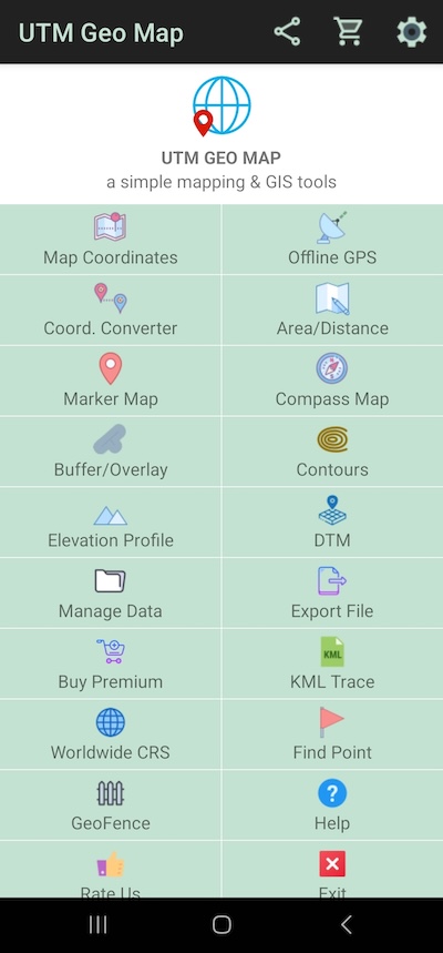 UTM Geo Map Main Page